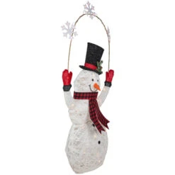 Northlight 57" LED Lighted Snowman Holding Snowflakes Outdoor Christmas Decoration 11 Northlight 57" LED Lighted Snowman Holding Snowflakes Outdoor Christmas Decoration -Christmas Decor Sale northlight h93972 2 35039.1677233920
