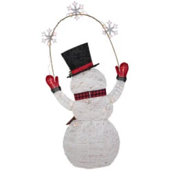 Northlight 57" LED Lighted Snowman Holding Snowflakes Outdoor Christmas Decoration 13 Northlight 57" LED Lighted Snowman Holding Snowflakes Outdoor Christmas Decoration -Christmas Decor Sale northlight h93972 4 88364.1677233920