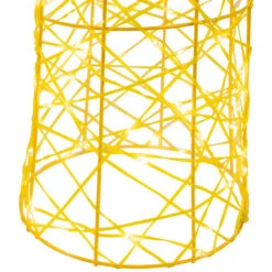 Northlight Set Of 3 LED Twinkle Lighted Gold Mesh Cone Trees Outdoor Christmas Decorations 39.5" -Christmas Decor Sale northlight h94631 03 17477.1693928319