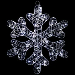 Northlight LED Lighted Twinkle Snowflake Outdoor Christmas Decoration - 23.5" - Cool White -Christmas Decor Sale northlight h94633 on20black 02459.1692976925