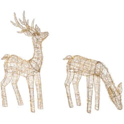 Northlight LED Lighted Twinkle Mesh Reindeer Outdoor Christmas Decoration - 37" - Set Of 2 13 Northlight LED Lighted Twinkle Mesh Reindeer Outdoor Christmas Decoration - 37" - Set Of 2 -Christmas Decor Sale northlight h94637 02 26776.1701883387
