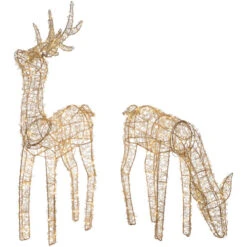 Northlight LED Lighted Twinkle Mesh Reindeer Outdoor Christmas Decoration - 37" - Set Of 2 17 Northlight LED Lighted Twinkle Mesh Reindeer Outdoor Christmas Decoration - 37" - Set Of 2 -Christmas Decor Sale northlight h94637 03 09597.1701883387