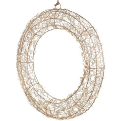 Northlight 18" LED Lighted Gold Wire Wreath Outdoor Christmas Decoration 12 Northlight 18" LED Lighted Gold Wire Wreath Outdoor Christmas Decoration -Christmas Decor Sale northlight h94638 02 18422.1692976926