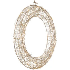 Northlight 18" LED Lighted Gold Wire Wreath Outdoor Christmas Decoration 13 Northlight 18" LED Lighted Gold Wire Wreath Outdoor Christmas Decoration -Christmas Decor Sale northlight h94638 03 30338.1692976927