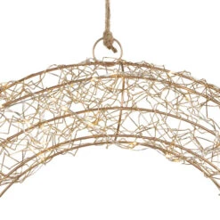 Northlight 18" LED Lighted Gold Wire Wreath Outdoor Christmas Decoration 15 Northlight 18" LED Lighted Gold Wire Wreath Outdoor Christmas Decoration -Christmas Decor Sale northlight h94638 05 14998.1701796976