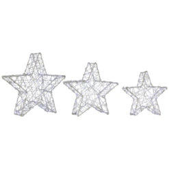 Northlight LED Lighted Stars Christmas Outdoor Decorations - 13.75" - White -Set Of 3 -Christmas Decor Sale northlight h96324 02 88715.1724289800