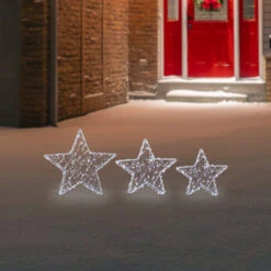 Northlight LED Lighted Stars Christmas Outdoor Decorations - 13.75" - White -Set Of 3 -Christmas Decor Sale northlight h96324 styled 24082.1724289800