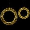 Northlight LED Lighted Hanging Christmas Wreath Decorations - 18" - Set Of 2 - Gold Lights -Christmas Decor Sale northlight h96325 onblack 01 52527.1722387422
