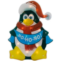 Northlight 17.5" Lighted Penguin Christmas Window Silhouette 8 Northlight 17.5" Lighted Penguin Christmas Window Silhouette -Christmas Decor Sale northlight ha92191 01 42186.1694620058