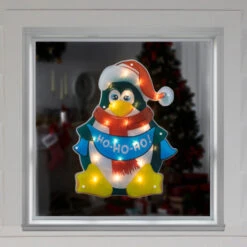 Northlight 17.5" Lighted Penguin Christmas Window Silhouette 11 Northlight 17.5" Lighted Penguin Christmas Window Silhouette -Christmas Decor Sale northlight ha92191 styled 74787.1694620058