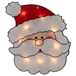 Northlight 12" Lighted Santa Claus Christmas Window Silhouette -Christmas Decor Sale northlight ha92202 01 09008.1694274324