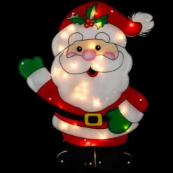 Northlight Lighted 2-D Santa Claus Outdoor Christmas Decoration - 30.5" - Clear Lights -Christmas Decor Sale northlight ha92206 04 26661.1695052445