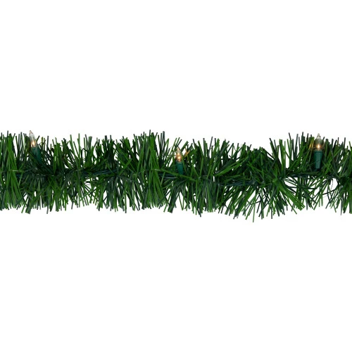Northlight 18' X 3" Pre-Lit Pine Two-Tone Artificial Christmas Garland, Clear Lights 6 Northlight 18' X 3" Pre-Lit Pine Two-Tone Artificial Christmas Garland, Clear Lights - Image 4