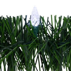 Northlight 18' X 3" Pre-Lit Pine Artificial Christmas Garland, Pure White LED Faceted Lights -Christmas Decor Sale northlight ha99332 4 44246.1679418367