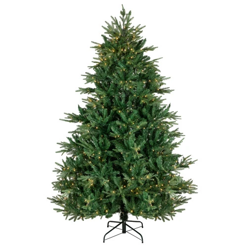 Northlight Real Touch™? Full Pre-Lit Juniper Pine Artificial Christmas Tree - 6.5' - Warm White LED 4 Northlight Real Touch™? Full Pre-Lit Juniper Pine Artificial Christmas Tree - 6.5' - Warm White LED - Image 2