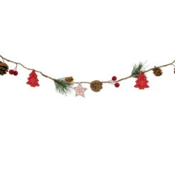 Northlight Pre-Lit B/O Tree, Star, And Pinecone Christmas Garland - 6.5' - Warm White -Christmas Decor Sale northlight hc94497 5 59789.1669970846