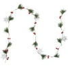 Northlight Pre-Lit B/O Pine, Berry And Snowflake Christmas Garland - 6' - Warm White LED Lights -Christmas Decor Sale northlight hc94498 1new 99961.1667982243