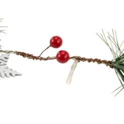 Northlight Pre-Lit B/O Tree, Star, And Pinecone Christmas Garland - 6.5' - Warm White -Christmas Decor Sale northlight hc94498 3 34522.1669970846