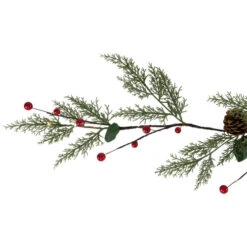 Northlight Pre-Lit B/O Pinecone, Berry And Leaf Christmas Garland - 4.5' - Warm White Lights -Christmas Decor Sale northlight hc96445 02 50523.1726279110