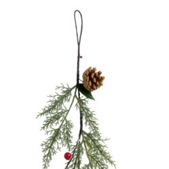Northlight Pre-Lit B/O Pinecone, Berry And Leaf Christmas Garland - 4.5' - Warm White Lights -Christmas Decor Sale northlight hc96445 04 08222.1726279110