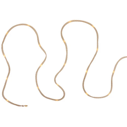 Northlight Pre-Lit Battery Operated Rope Christmas Garland - 6.75' - Warm White Lights 4 Northlight Pre-Lit Battery Operated Rope Christmas Garland - 6.75' - Warm White Lights - Image 2