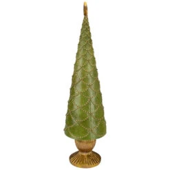 Northlight Christmas Tree Cone On Pedestal With Star Topper Decoration - 23" - Green -Christmas Decor Sale northlight hh87691 2updated 47246.1664293231