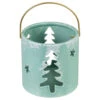 Northlight Pine Tree And Star Cutout Tea Light Christmas Candle Holder - 4.25" - Green