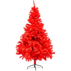 Northlight 6' Scarlett Red Pine Artificial Christmas Tree, Unlit