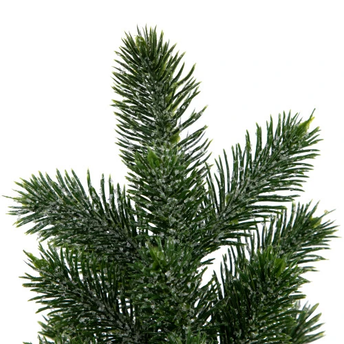 Northlight Mini Iced Pine Artificial Christmas Trees - 10" - Set Of 3 6 Northlight Mini Iced Pine Artificial Christmas Trees - 10" - Set Of 3 - Image 4