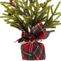 Northlight Mini Glittered Pine With Berries Artificial Christmas Trees - 9" - Set Of 3 -Christmas Decor Sale northlight hn95110 05 20741.1702402353