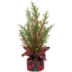 Northlight Mini Cedar Artificial Christmas Trees - 10" - Set Of 3 -Christmas Decor Sale northlight hn95114 02 79232.1702402353