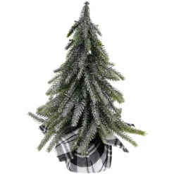 Northlight Mini Silvery Pine Downswept Artificial Christmas Trees - 9.5" - Set Of 3 -Christmas Decor Sale northlight hn95115 02 53379.1702402353