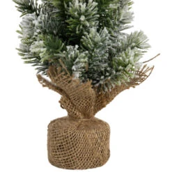 Northlight Mini Flocked Pine Artificial Christmas Trees With Burlap Base - 18" - Set Of 3 -Christmas Decor Sale northlight hn95119 04 60500.1702142848