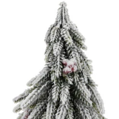 Northlight Mini Flocked Downswept Pine With Berries Artificial Christmas Tree - Unlit - 14" -Christmas Decor Sale northlight hn95121 02 69889.1704379349