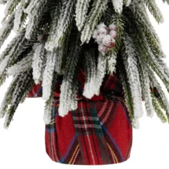 Northlight Mini Flocked Downswept Pine With Berries Artificial Christmas Tree - Unlit - 14" -Christmas Decor Sale northlight hn95121 04 72792.1704379351