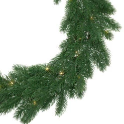 Northlight Pre-Lit Battery Operated Lush Pine Artificial Christmas Wreath - 24" - Clear Lights -Christmas Decor Sale northlight hn96791 02 71155.1726712135