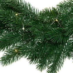 Northlight Pre-Lit Battery Operated Lush Pine Artificial Christmas Wreath - 24" - Clear Lights -Christmas Decor Sale northlight hn96791 03 01082.1726712132