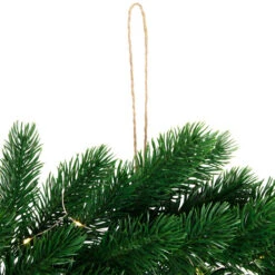 Northlight Pre-Lit Battery Operated Lush Pine Artificial Christmas Wreath - 24" - Clear Lights -Christmas Decor Sale northlight hn96791 04 57983.1726712134