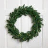 Northlight Pre-Lit Battery Operated Lush Pine Artificial Christmas Wreath - 24" - Clear Lights
