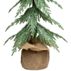 Northlight Mini Icy Pine Christmas Tree In Burlap Base - 24" - Unlit 10 Northlight Mini Icy Pine Christmas Tree In Burlap Base - 24" - Unlit -Christmas Decor Sale northlight hn96805 03 64377.1727317576