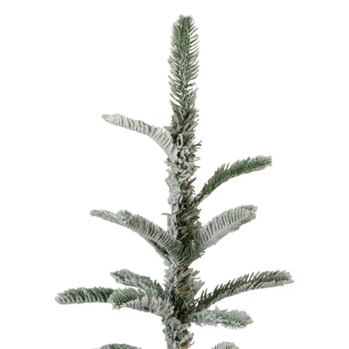 Northlight Real Touch™? Slim Flocked Nordmann Fir Artificial Christmas Tree - Unlit - 7.5' 6 Northlight Real Touch™? Slim Flocked Nordmann Fir Artificial Christmas Tree - Unlit - 7.5' - Image 4