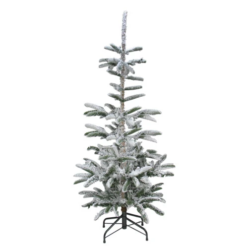 Northlight Real Touch™? Slim Flocked Nordmann Fir Artificial Christmas Tree - Unlit - 7.5' 3 Northlight Real Touch™? Slim Flocked Nordmann Fir Artificial Christmas Tree - Unlit - 7.5'