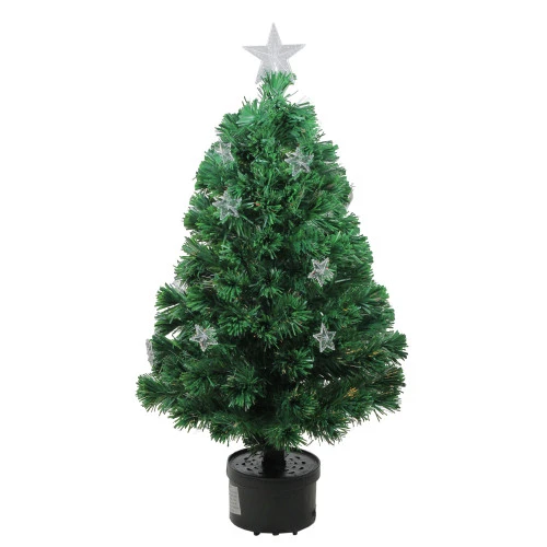 Northlight 4' Pre-Lit Potted Fiber Optic Artificial Christmas Tree With Stars - Multicolor Lights 3 Northlight 4' Pre-Lit Potted Fiber Optic Artificial Christmas Tree With Stars - Multicolor Lights