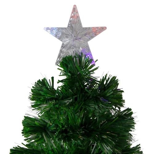Northlight 4' Pre-Lit Color Changing Fiber Optic Artificial Christmas Tree With Snowflakes 5 Northlight 4' Pre-Lit Color Changing Fiber Optic Artificial Christmas Tree With Snowflakes - Image 3