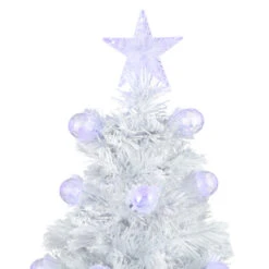 Northlight 3' Pre-Lit White Fiber Optic Artificial Christmas Tree, White Lights -Christmas Decor Sale northlight j65105 3 58563.1638917346