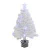 Northlight 3' Pre-Lit White Fiber Optic Artificial Christmas Tree, White Lights -Christmas Decor Sale northlight j65105 57807.1588368983