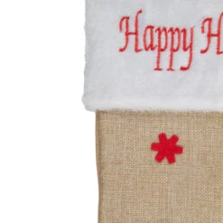 Northlight 19" Beige And Red Burlap "Happy Holidays" Forest Trees Christmas Stocking 9 Northlight 19" Beige And Red Burlap "Happy Holidays" Forest Trees Christmas Stocking -Christmas Decor Sale northlight j90443 2 sample 92776.1608349776