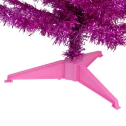 Northlight 4' Pre-Lit Pink Artificial Tinsel Christmas Tree, Clear Lights 11 Northlight 4' Pre-Lit Pink Artificial Tinsel Christmas Tree, Clear Lights -Christmas Decor Sale northlight j92320 3 67833.1637845323