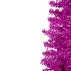 Northlight 4' Pink Artificial Tinsel Christmas Tree, Unlit -Christmas Decor Sale northlight j92321 2 15300.1637845321