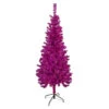 Northlight 6' Pre-Lit Pink Artificial Tinsel Christmas Tree, Clear Lights